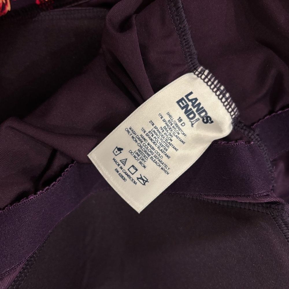 Lands' End Chlorine Resistant Swim Dress 18D - Picture 13 of 13